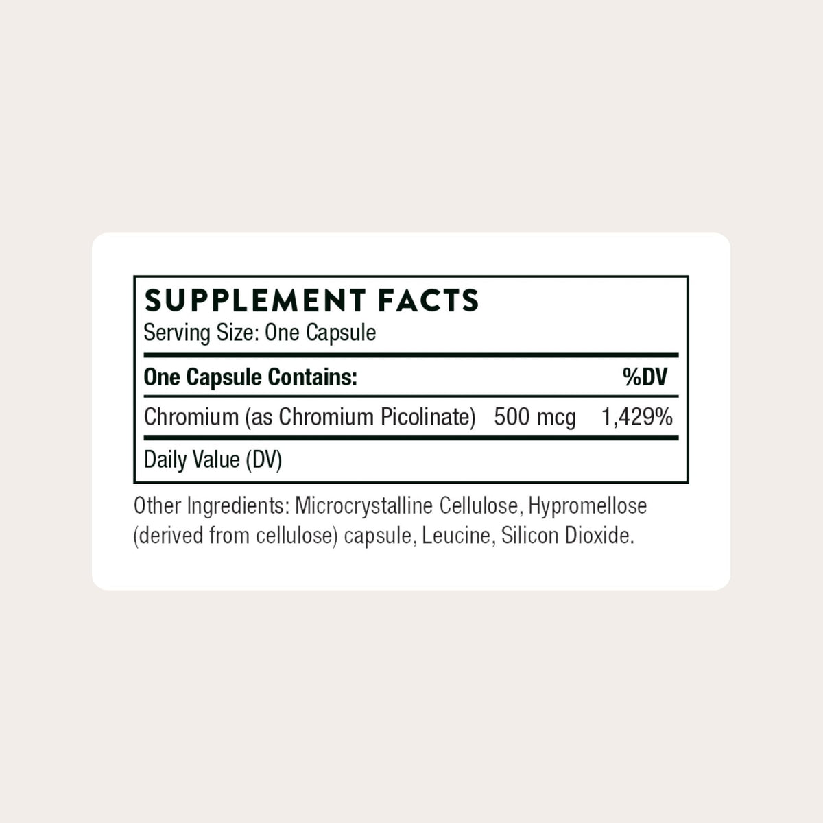 THORNE - Chromium Picolinate - Essential Mineral Supplement for Healthy Metabolism Support - Supports Carbohydrate Cravings* - Maple Wellness Supplements