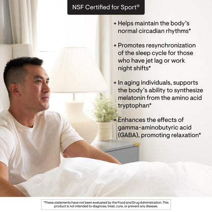 THORNE - Melaton-3-3 mg Melatonin Supplement - Supports Normal Circadian Rhythms, Restful Sleep & Relaxation* - NSF Certified for Sport - Gluten, Dairy & Soy-Free - 60 Capsules - Maple Wellness Supplements