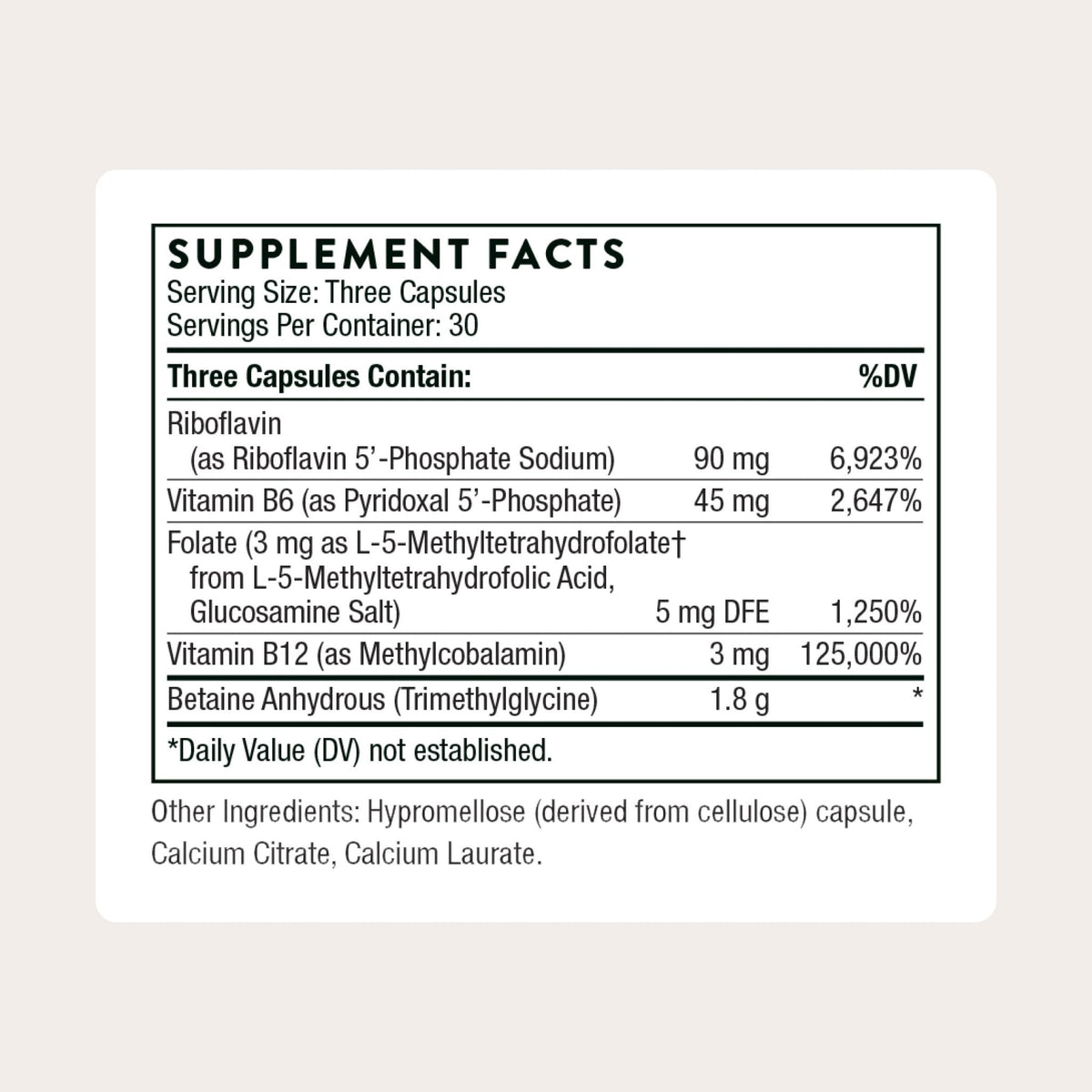 THORNE - Methyl-Guard Plus - Active Folate (5-MTHF) with Vitamins B2, B6 & B12 - Supports Methylation & Healthy Level of Homocysteine - Maple Wellness Supplements