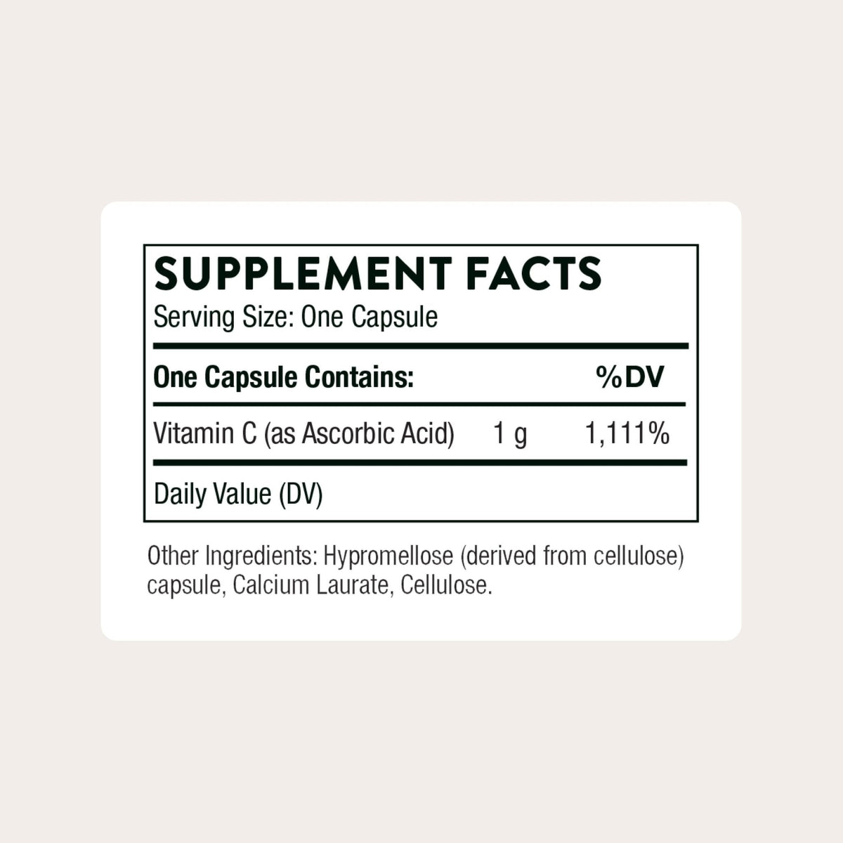 THORNE - Vitamin C 1,000 mg Supplement - Supports Healthy Immune Function & Collagen Formation - Provides Antioxidant Benefits - Third-Party Certified - Maple Wellness Supplements
