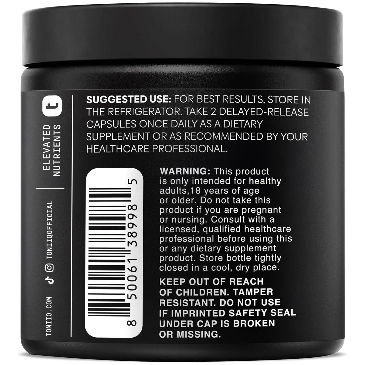 Toniiq Lactobacillus Rhamnosus – Ultra High Strength 100B CFU with Prebiotic FOS – Delayed Release Capsules – Third-Party Lab Tested – 60 Capsules - Maple Wellness Supplements