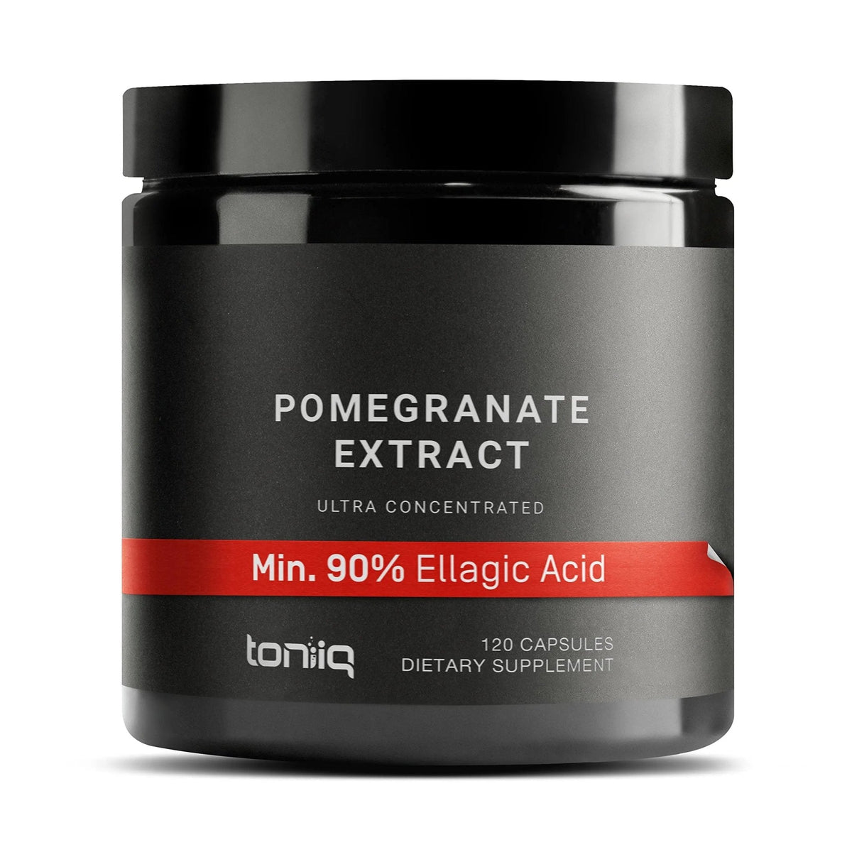 Toniiq Pomegranate Extract - Ultra High Potency 35:1 Extract with 90% Ellagic Acid - Highly Concentrated - Third-Party Lab Tested - 120 Capsules - Maple Wellness Supplements