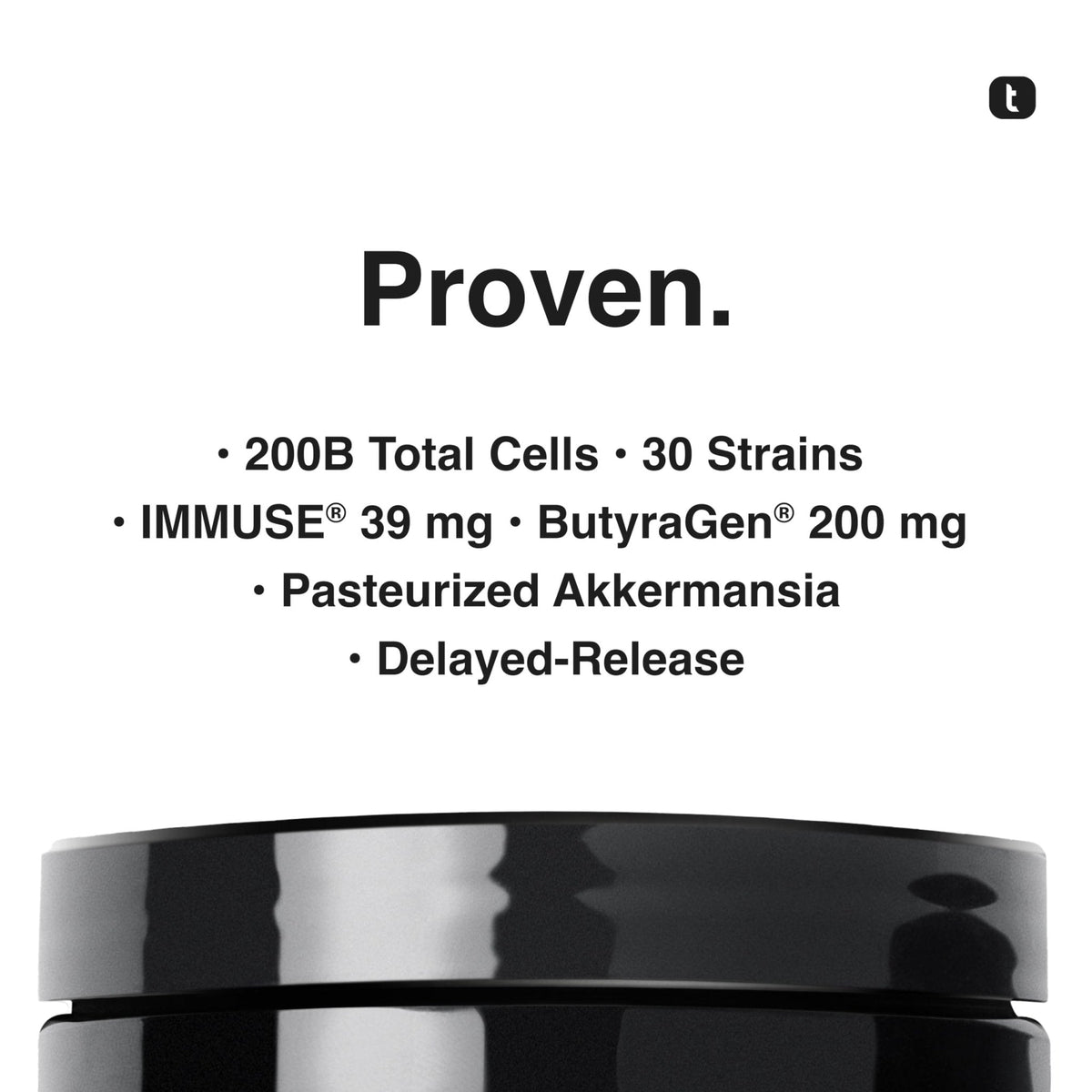 Toniiq Prebiotics and Probiotics – 200B CFU Synbiotic with Postbiotics IMMUSE® & ButyraGen® – 30 Strains for Gut & Digestive Health – Shelf-Stable - Maple Wellness Supplements