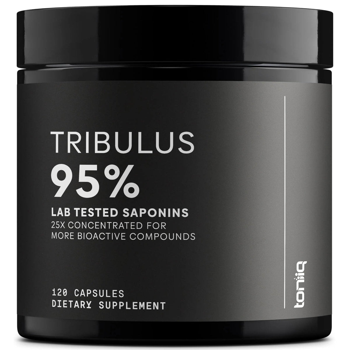Toniiq Tribulus Terrestris for Men - Ultra High Potency 25:1 Extract with 95% Saponins - 1300mg Pure & Concentrated Formula - Third-Party Lab Tested for Purity & Quality - 120 Capsules - Maple Wellness Supplements