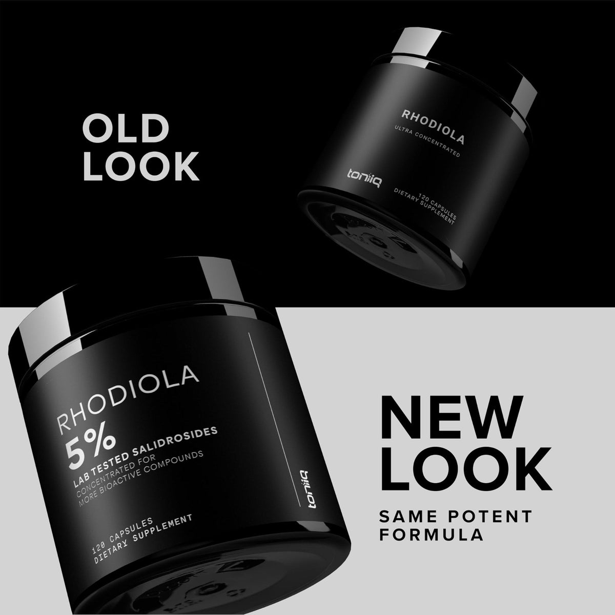 Toniiq Triple-Strength 600mg Rhodiola Rosea - 120 Capsules - 5% Salidroside Concentrated Extract - Highly Purified and Bioavailable - Maple Wellness Supplements
