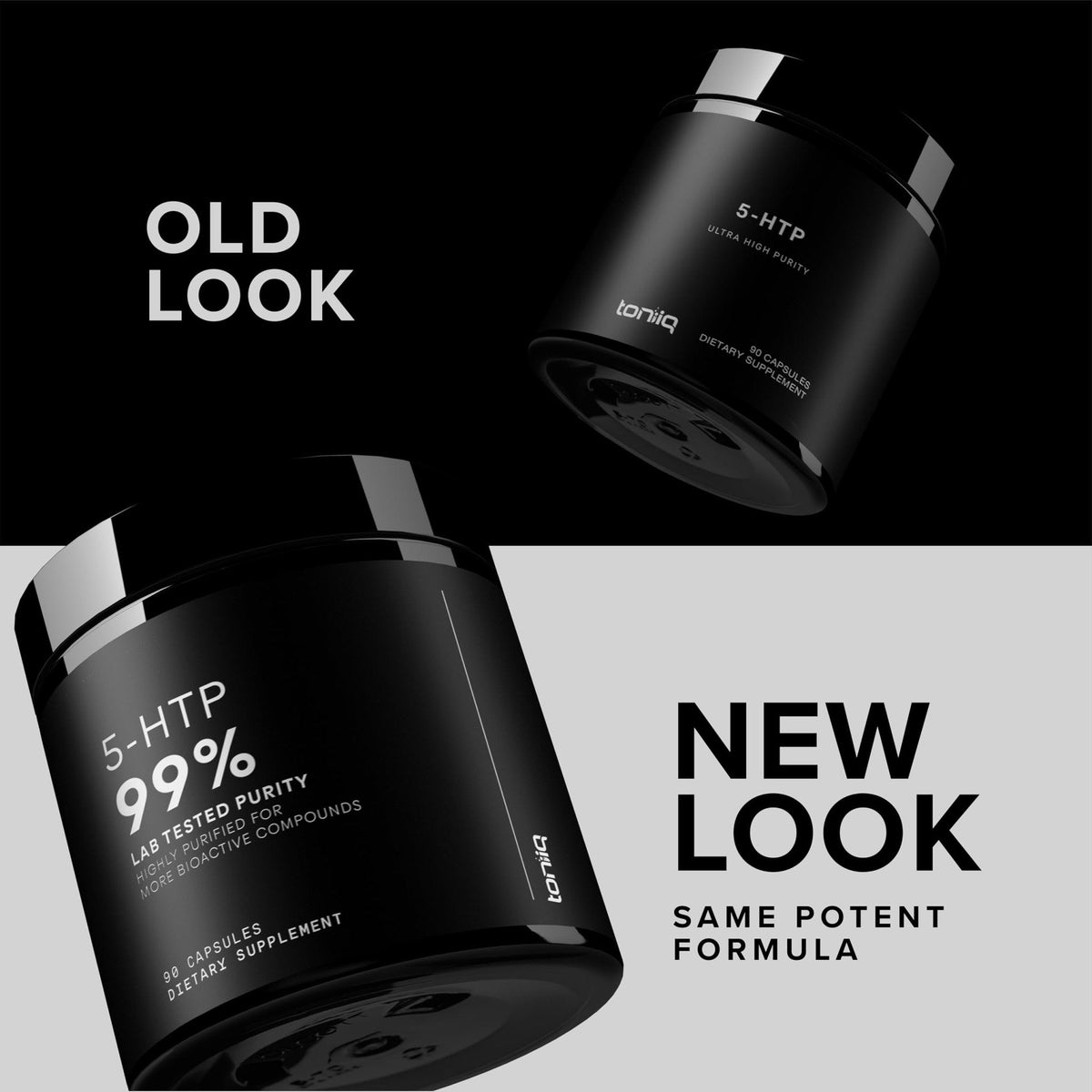 Toniiq Ultra High Strength 5HTP Capsules - 99%+ Highly Purified and Bioavailable - 12:1 Concentrated Extract - 200mg - 90 Veggie Capsules - Maple Wellness Supplements
