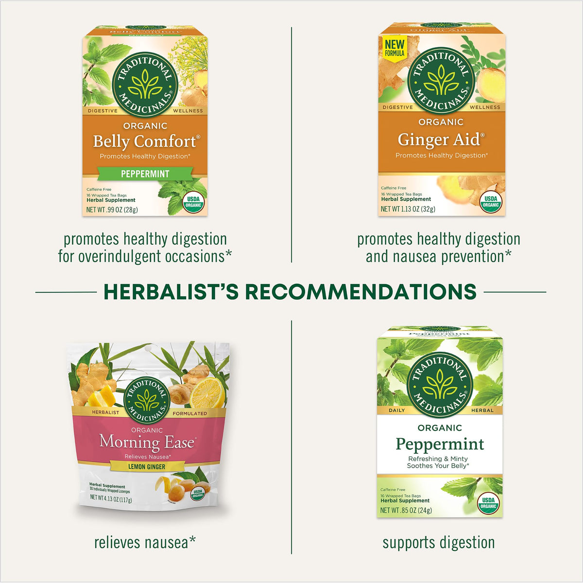 Traditional Medicinals Organic, Belly Comfort Lozenges, Lemon Ginger - Supports Nausea Relief and Occasional Indigestion - Non-GMO, Stimulant-Free - Maple Wellness Supplements