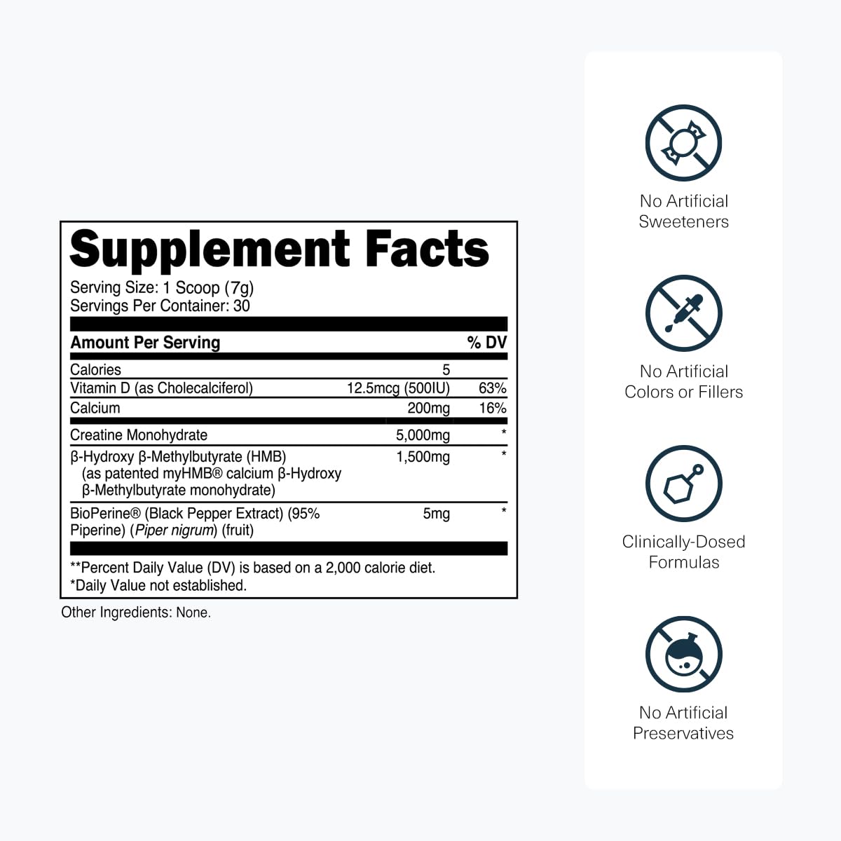 Transparent Labs Creatine HMB - Creatine Monohydrate Powder with HMB for Muscle Growth, Increased Strength, Enhanced Energy Output, and Improved Athletic Performance - 30 Servings, Unflavored - Maple Wellness Supplements