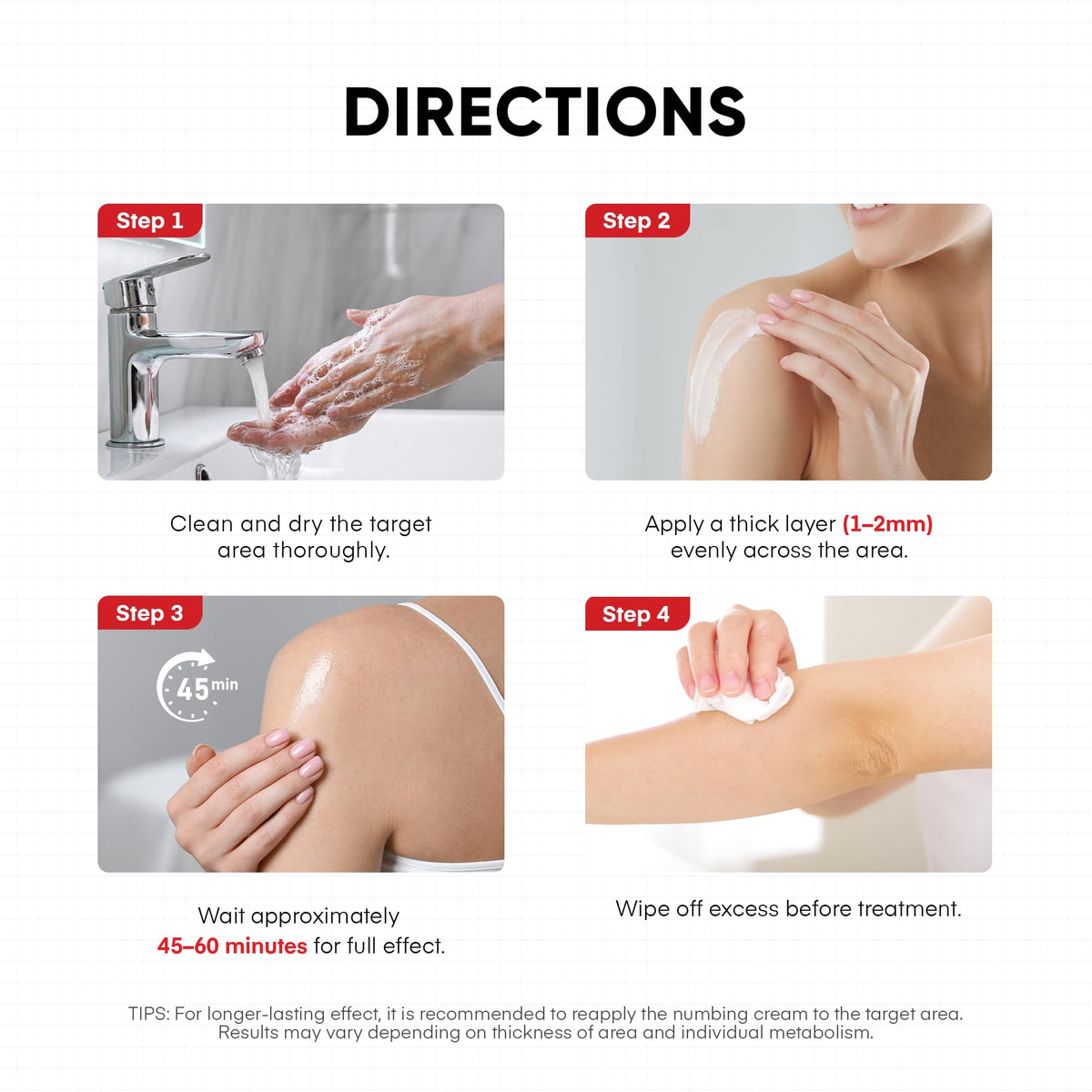 Treatonic 5% Lidocaine Numbing Cream: Lidocaine Cream for Pain Relief, Itching, Burning, Soreness, Hemorrhoid - Maximum Strength Topical Numb Cream - Fast Acting & Long Lasting Numbing Cream - 4.2 oz - Maple Wellness Supplements