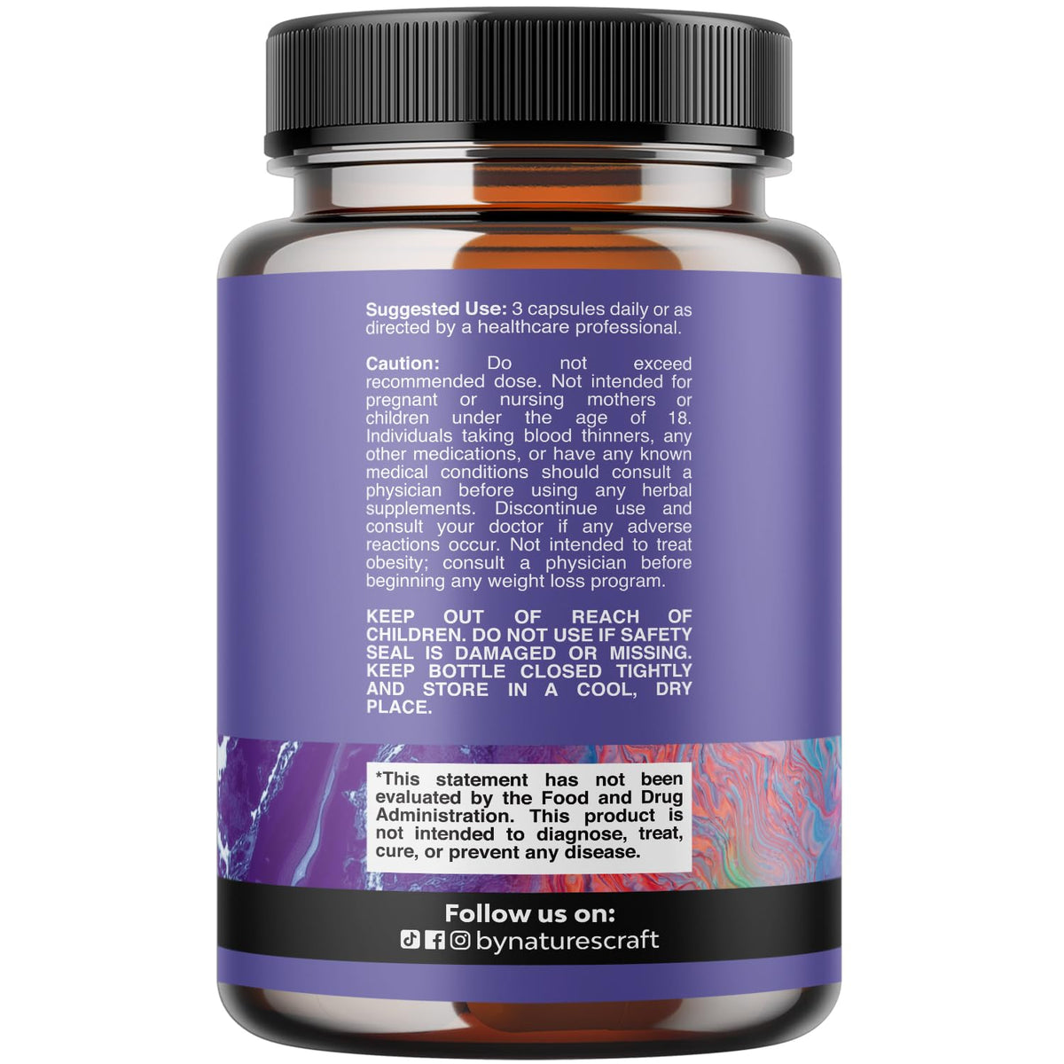 Triple Magnesium Complex Supplement - High Absorption Magnesium Glycinate, Malate & Taurate Blend for Muscles, Energy Support & Heart Health - Triple Mg Complex 400 mg Capsules - 120 Count - Maple Wellness Supplements