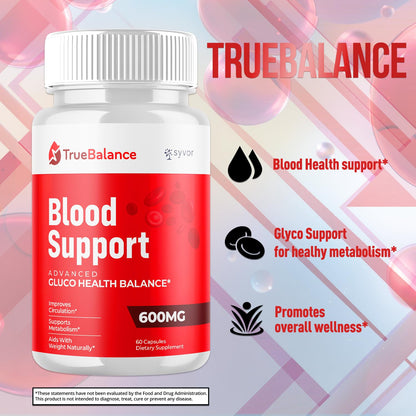 True Balance Capsules, Official TrueBalance Glycogen Support Pills with All Natural Ingredients, Advanced Formula Glyco Support Supplement with Maximum Strength Vitamins for Women & Men (60 Capsules) - Maple Wellness Supplements