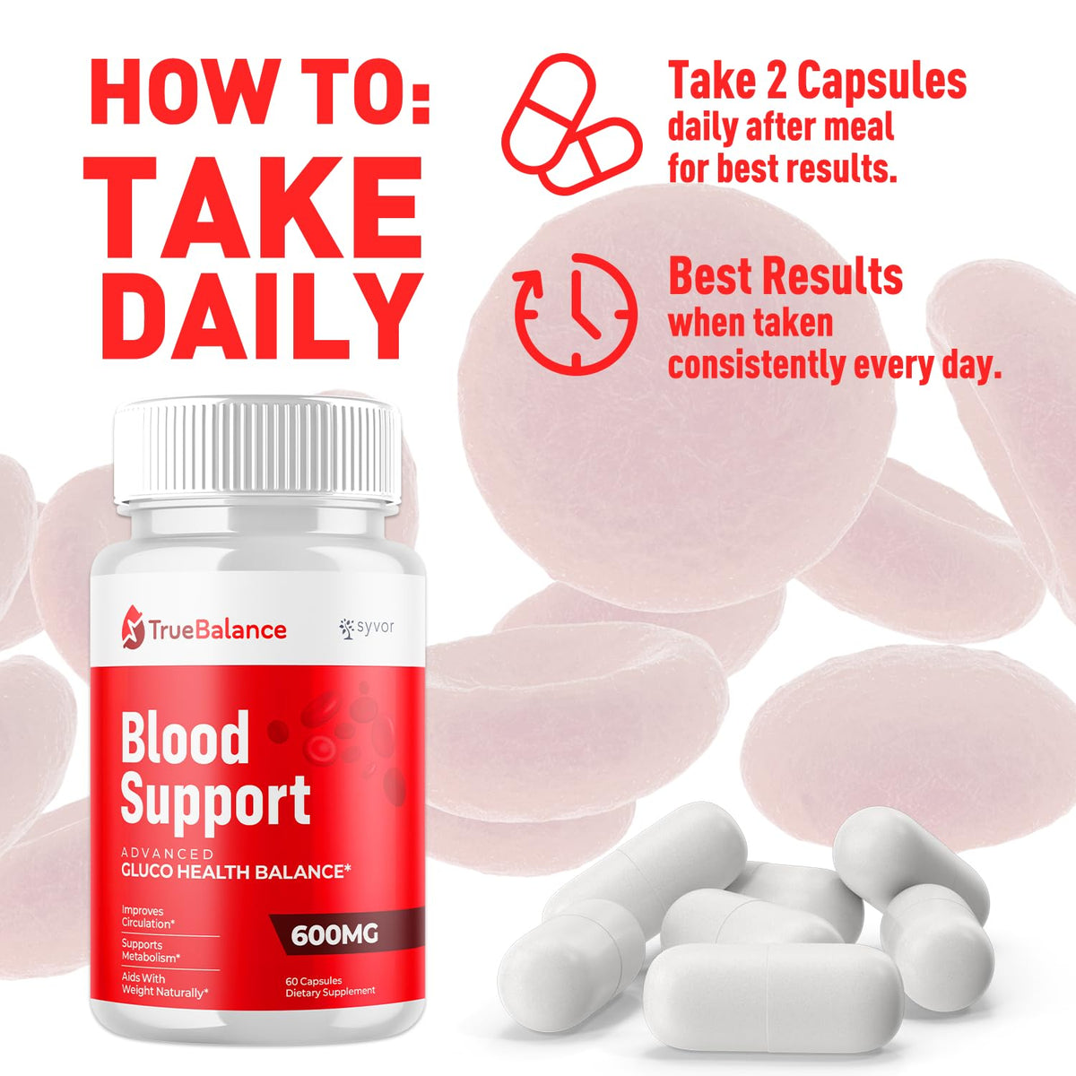 True Balance Capsules, Official TrueBalance Glycogen Support Pills with All Natural Ingredients, Advanced Formula Glyco Support Supplement with Maximum Strength Vitamins for Women & Men (60 Capsules) - Maple Wellness Supplements