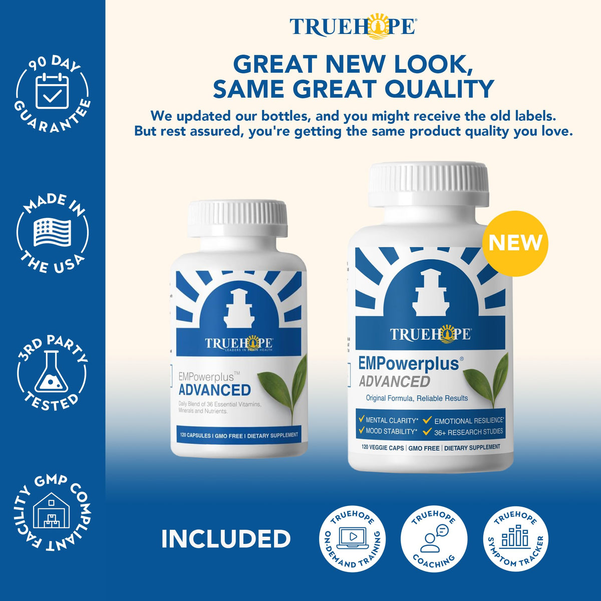 Truehope EMPowerplus Advanced Multivitamin for Women & Men - Broad-Spectrum Multivitamins & Chelated Minerals | 1000% Better Absorption | 37 Research Studies & 28 Years of Success | 30 Day Supply - Maple Wellness Supplements