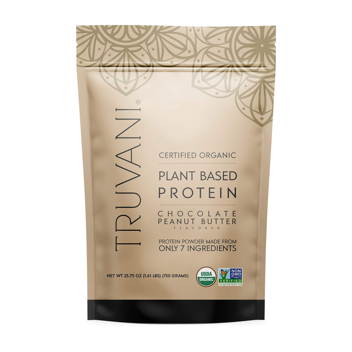 Truvani Vegan Chocolate Peanut Butter Protein Powder - 20g Plant-Based Protein, Gluten - Maple Wellness Supplements