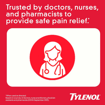Tylenol Adult Liquid Pain Reliever and Fever Reducer, Extra Strength Liquid Acetaminophen for Fast Pain Relief for Headaches & Other Minor Pain, Cherry Flavor, Dye & Alcohol Free, 8 fl. oz - Maple Wellness Supplements