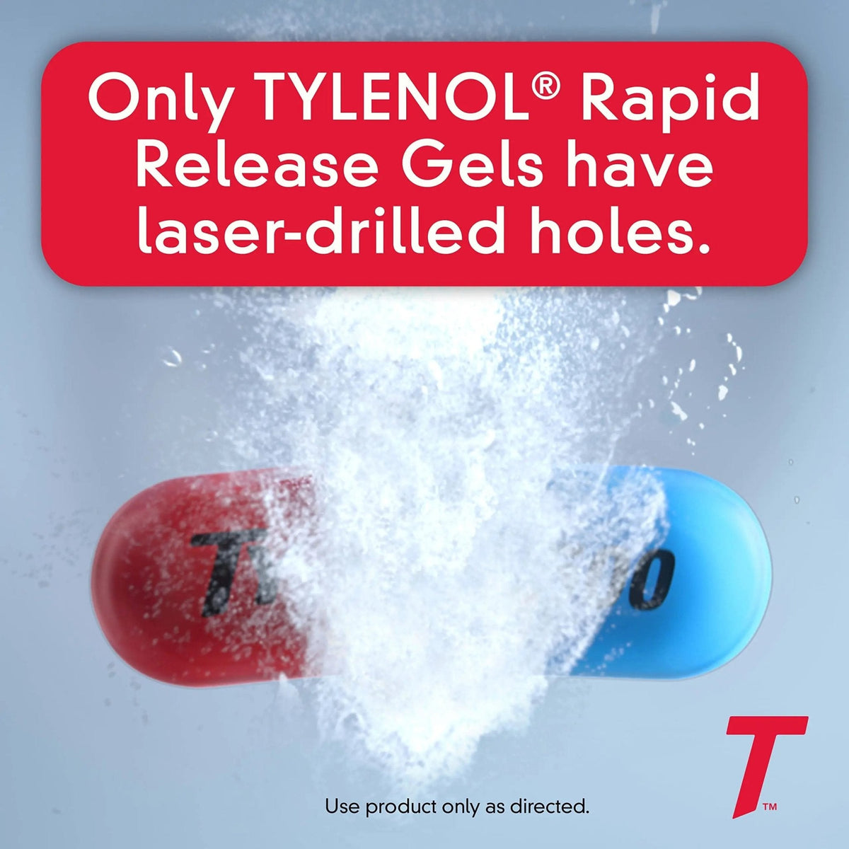 Tylenol Extra Strength Acetaminophen Rapid Release Gels, Fast, Strong Pain Relief, Fever Reducer, 500 mg Gelcaps with Laser‑Drilled Holes for Fast Release, OTC Medicine, 100 Count - Maple Wellness Supplements