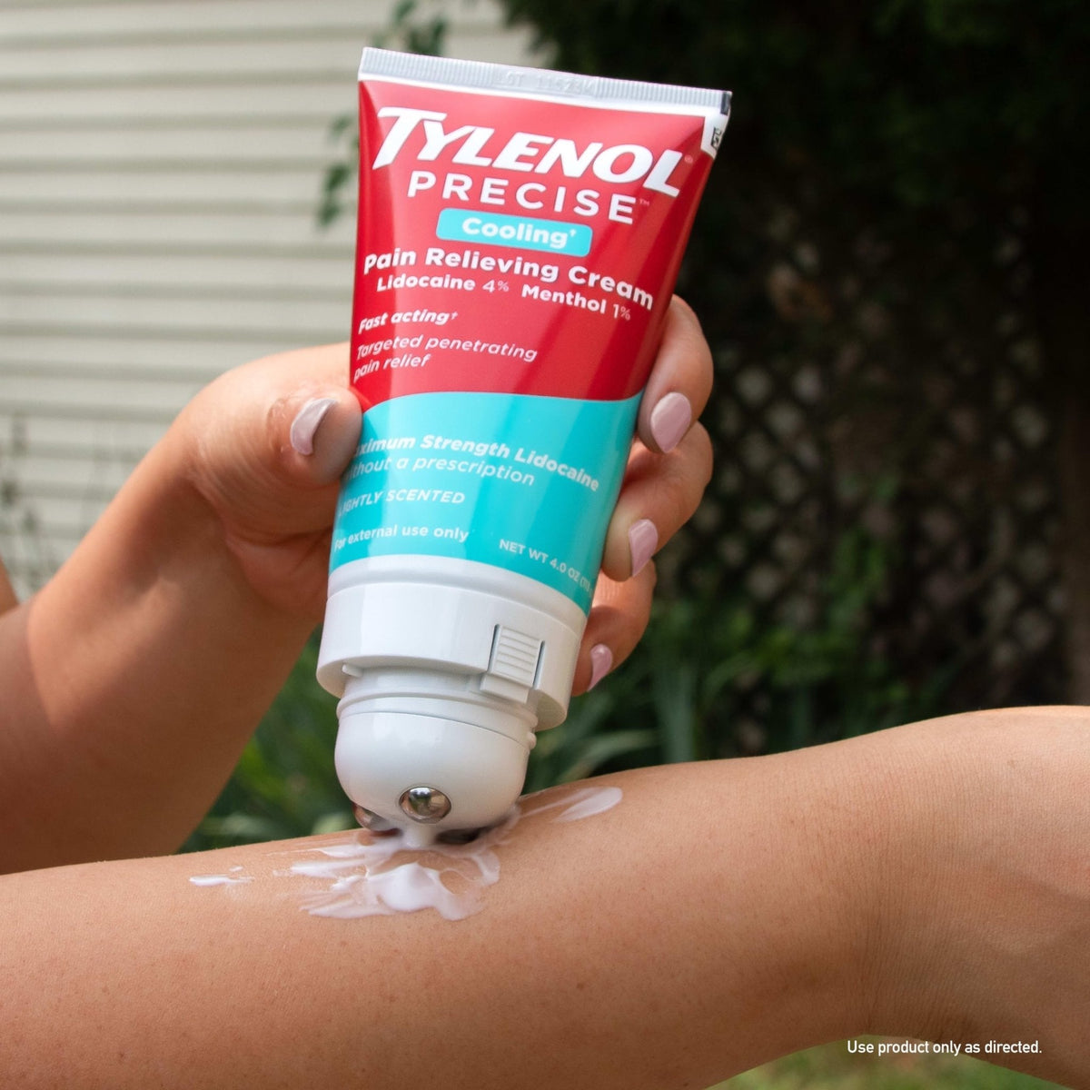 Tylenol Precise Cream, Cooling Sensation Pain Relief, Roll‑On, Lidocaine 4%, Menthol 1%, Targeted Maximum OTC Strength Combination for Back, Muscle and Joint, Numbing Cream Rollerball Applicator, 4 oz - Maple Wellness Supplements