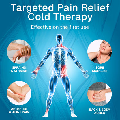 Ultra Freeze Roll-On Pain Relief Gel (3oz) - Joint & Muscle Therapy Rub for Arthritis, Neuropathy, Foot, and Joint - Cooling Topical Anti-Inflammatory (2 Pack) - Maple Wellness Supplements