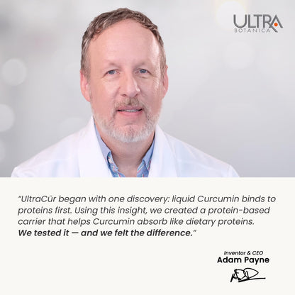 Ultracur Curcumin Complex Supplement - Ultra Bioavailable High Absorption Turmeric Curcumin Supplement for Joint, Muscle & Brain Support - Patented Protisorb for Premium Absorption – 60 Capsules - Maple Wellness Supplements