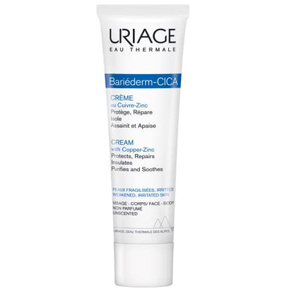 Uriage Bariederm Cica-Cream | Face and Body Cream that Protects & Repairs Irritated Skin - Maple Wellness Supplements