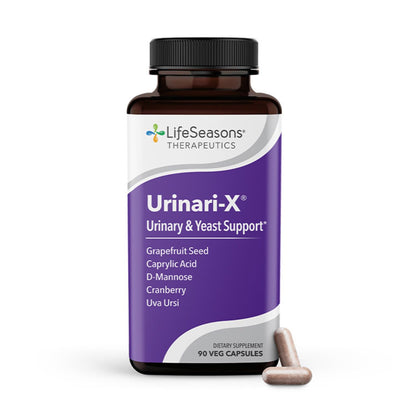 Urinari-X - Urinary Tract Support - Fast Acting UTI Relief - Vitamin Supplement for Healthy Bladder Function & Immunity - D-Mannose, Cranberry, Caprylic Acid, Uva Ursi & Grapefruit - 90 Capsules - Maple Wellness Supplements