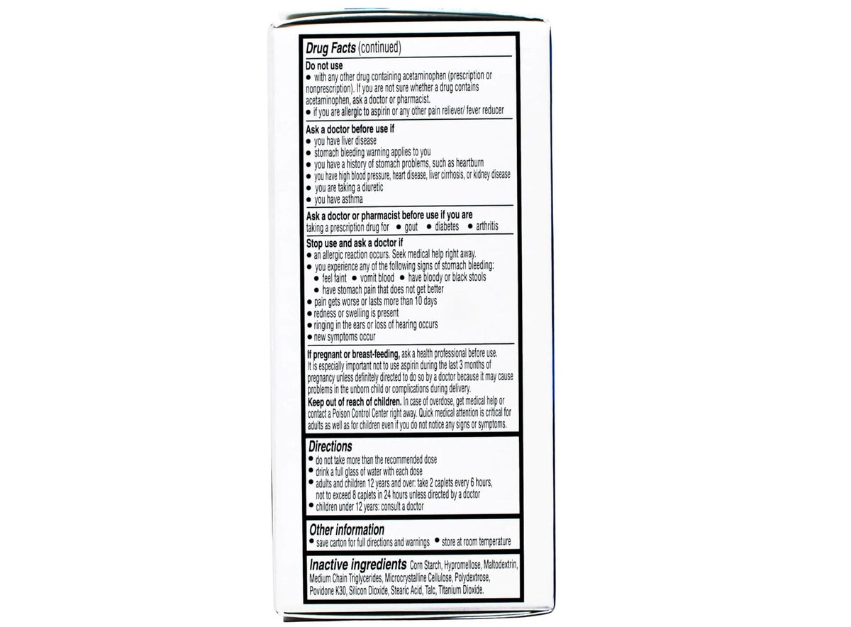 Vanquish Extra Strength Pain Reliever Caplets-100 ct. (Pack of 3) - Maple Wellness Supplements