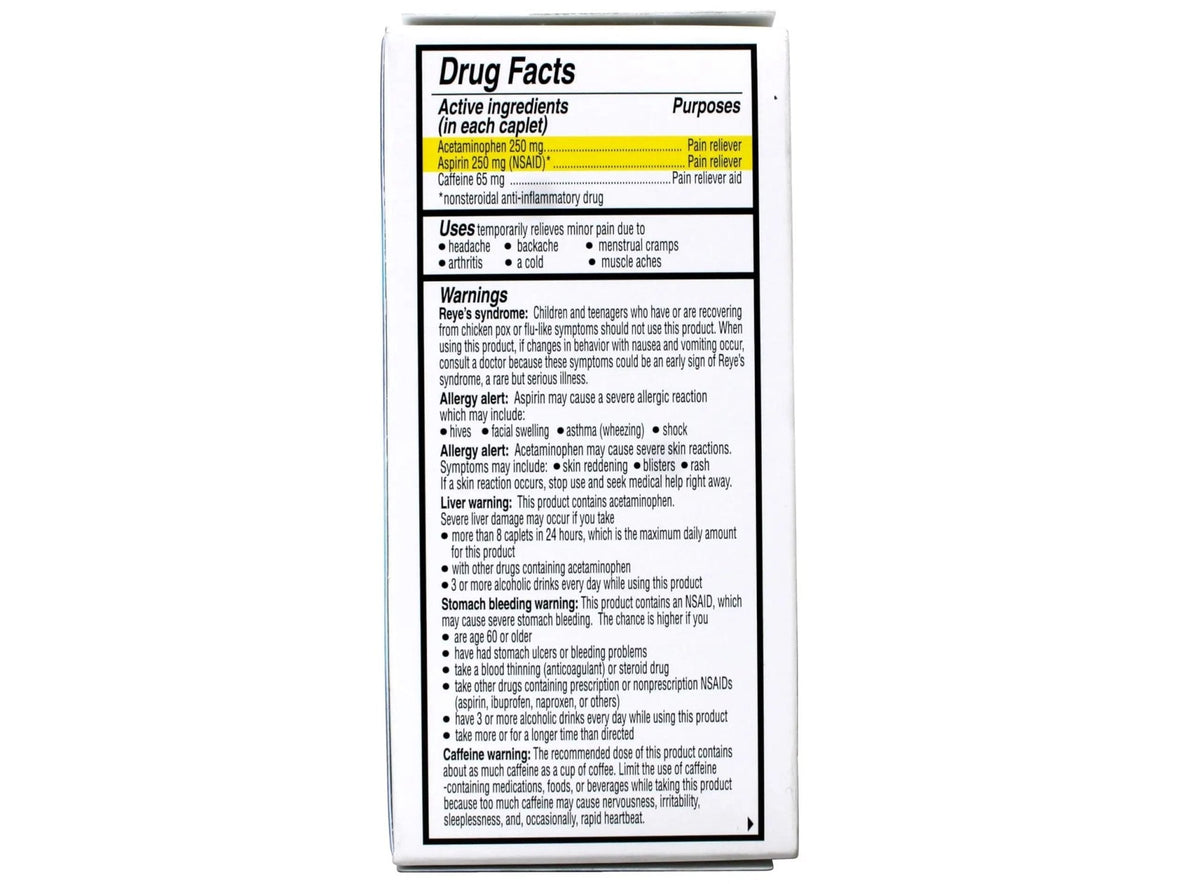 Vanquish Extra Strength Pain Reliever Caplets-100 ct. (Pack of 3) - Maple Wellness Supplements