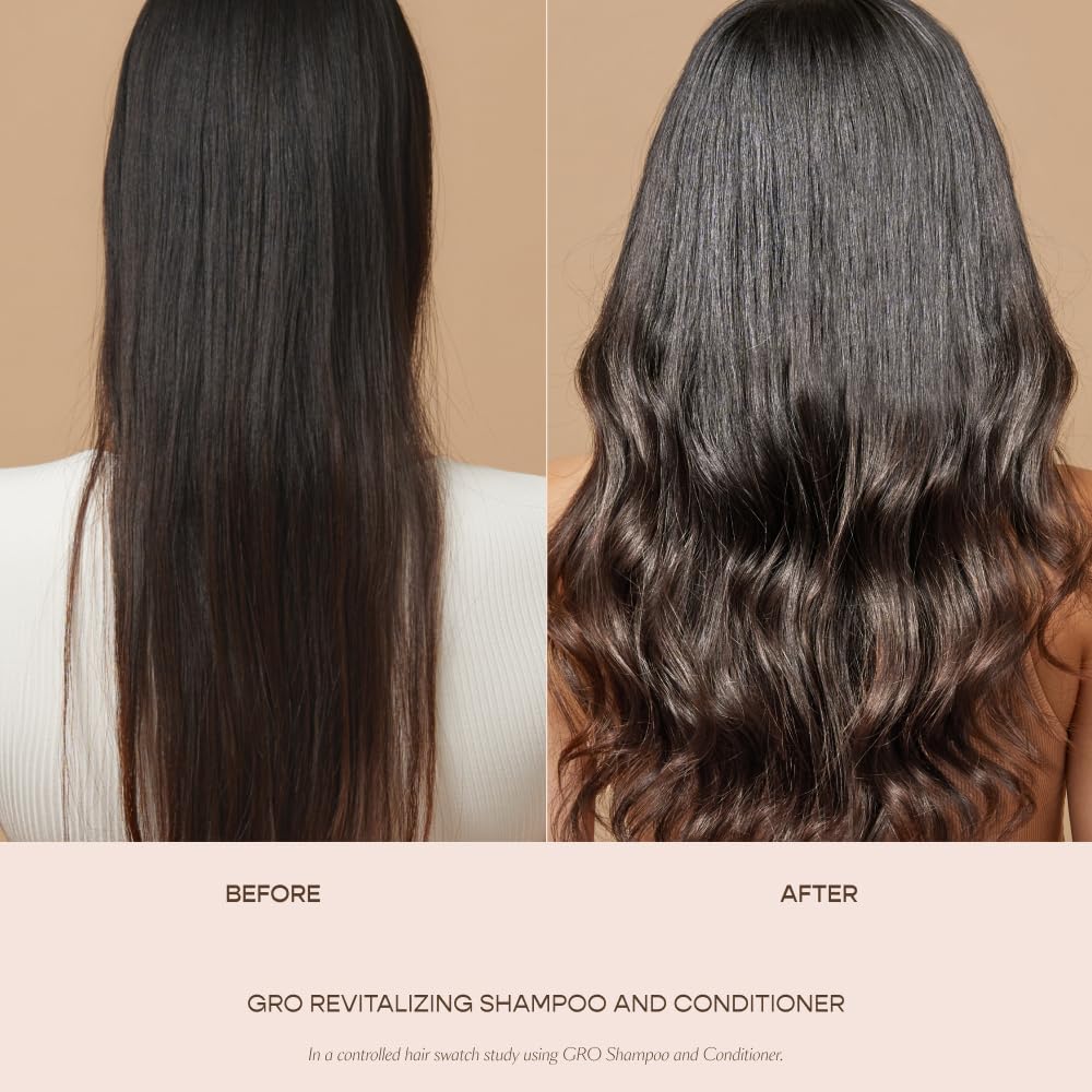 VEGAMOUR GRO Revitalizing Conditioner | Smooths, Strengthens and Adds Shine to Thinning Hair | Clean, Vegan, Cruelty-Free, Clinically Proven and Color Safe (8 Fl Oz) - Maple Wellness Supplements