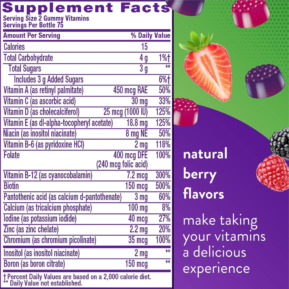 Vitafusion Fiber Well Sugar Free Fiber Supplement & Womens Multivitamin Gummies - Maple Wellness Supplements