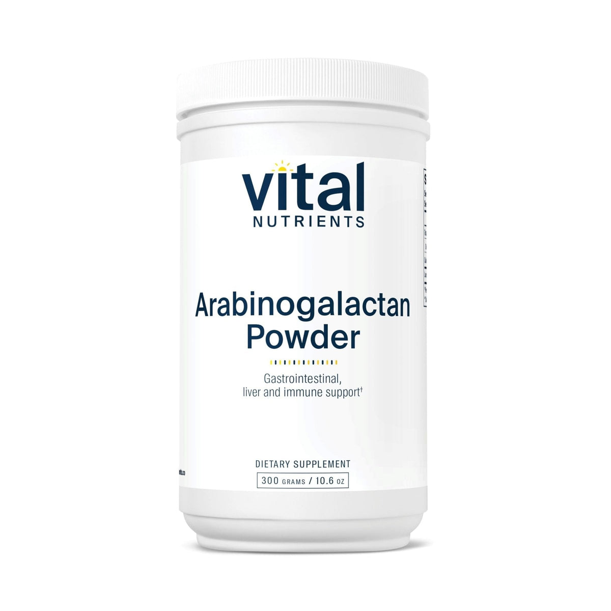 Vital Nutrients Arabinogalactan Powder - Vegan Prebiotic Fiber Supplement for GI Health, Liver, and Immune Support - Maple Wellness Supplements