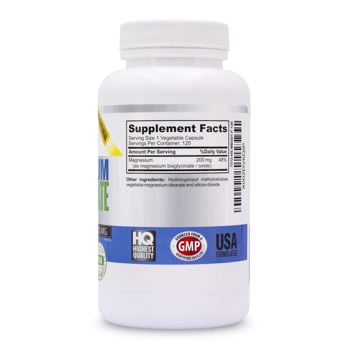 Vitalité Now! Magnesium Bisglycinate 200mg - 100% Chelated Capsules for Superior Absorption - Gentle Formula, No Laxative Effect - Sleep Energy Cramps Muscle Support - Fully Reacted & Buffered - Maple Wellness Supplements
