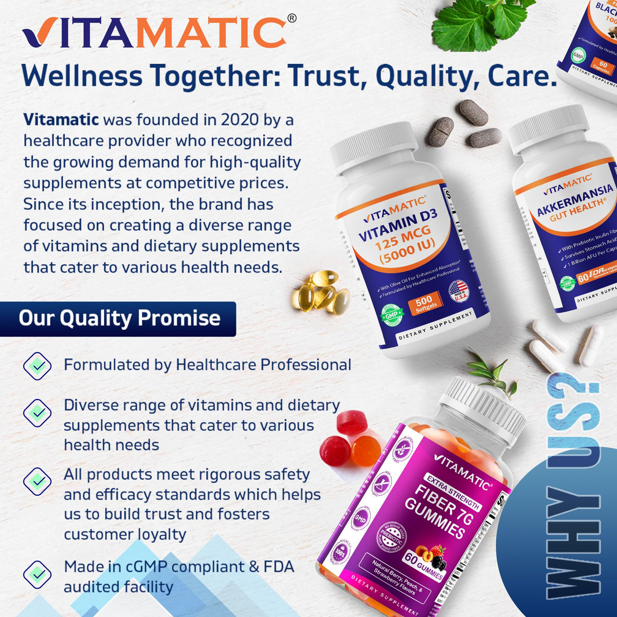Vitamatic Boric Acid Vaginal Capsule Shell Suppositories 600 mg USP Grade Boric Acid in Vegetarian Capsule Shell - 60 Count - Maple Wellness Supplements