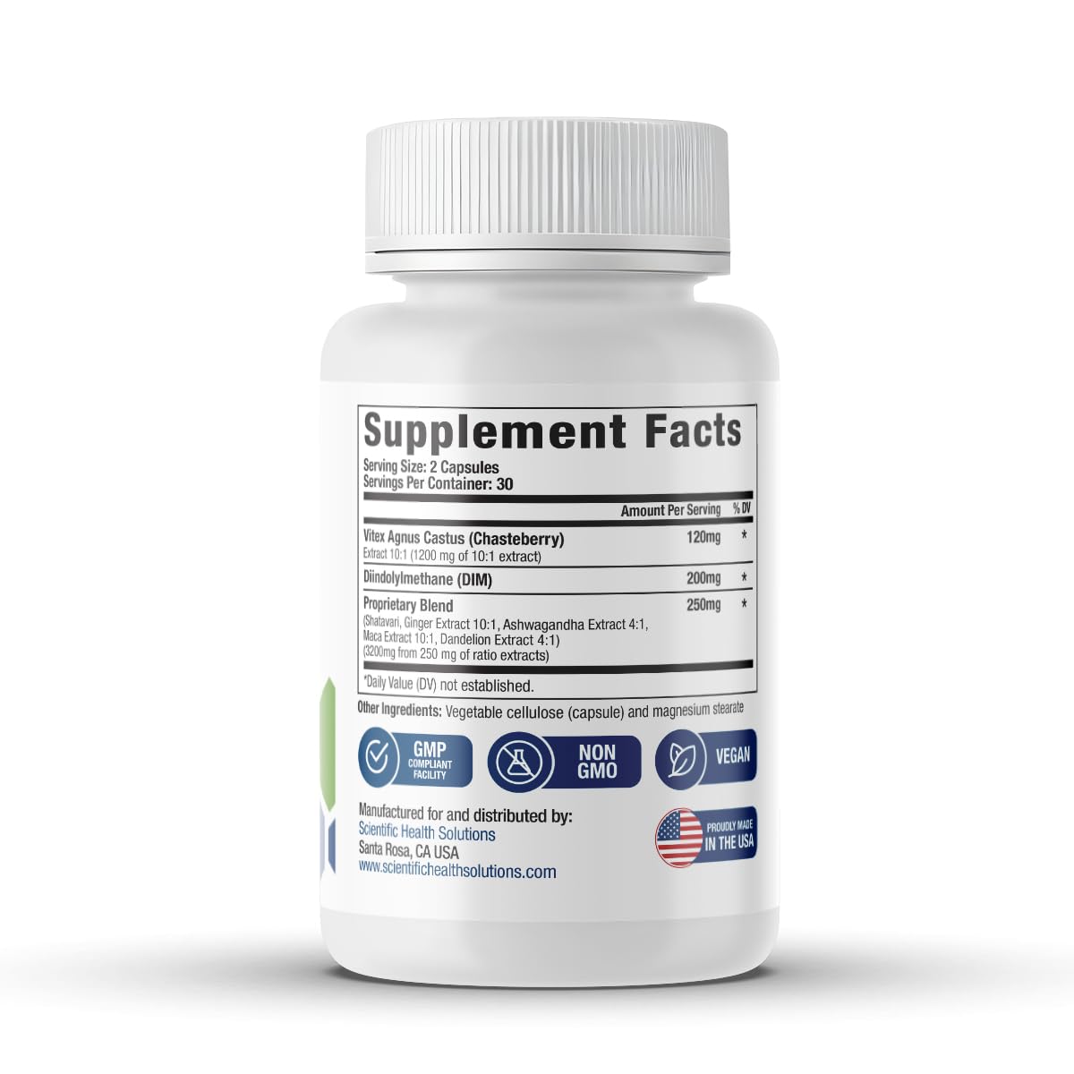 Vitex + DIM + Shatavari Hormone Balance Supplement – PMS, Menopause & Cycle Support for Women – Adaptogenic Complex with Maca, Ashwagandha, Dandelion – Vegan – 60 Capsules - Maple Wellness Supplements