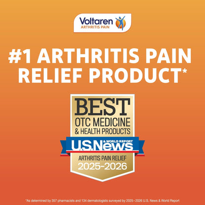 Voltaren Arthritis Pain Gel for Powerful Topical Arthritis Pain Relief with Diclofenac, No Prescription Needed - 1.7 oz/50 g Tube - Maple Wellness Supplements
