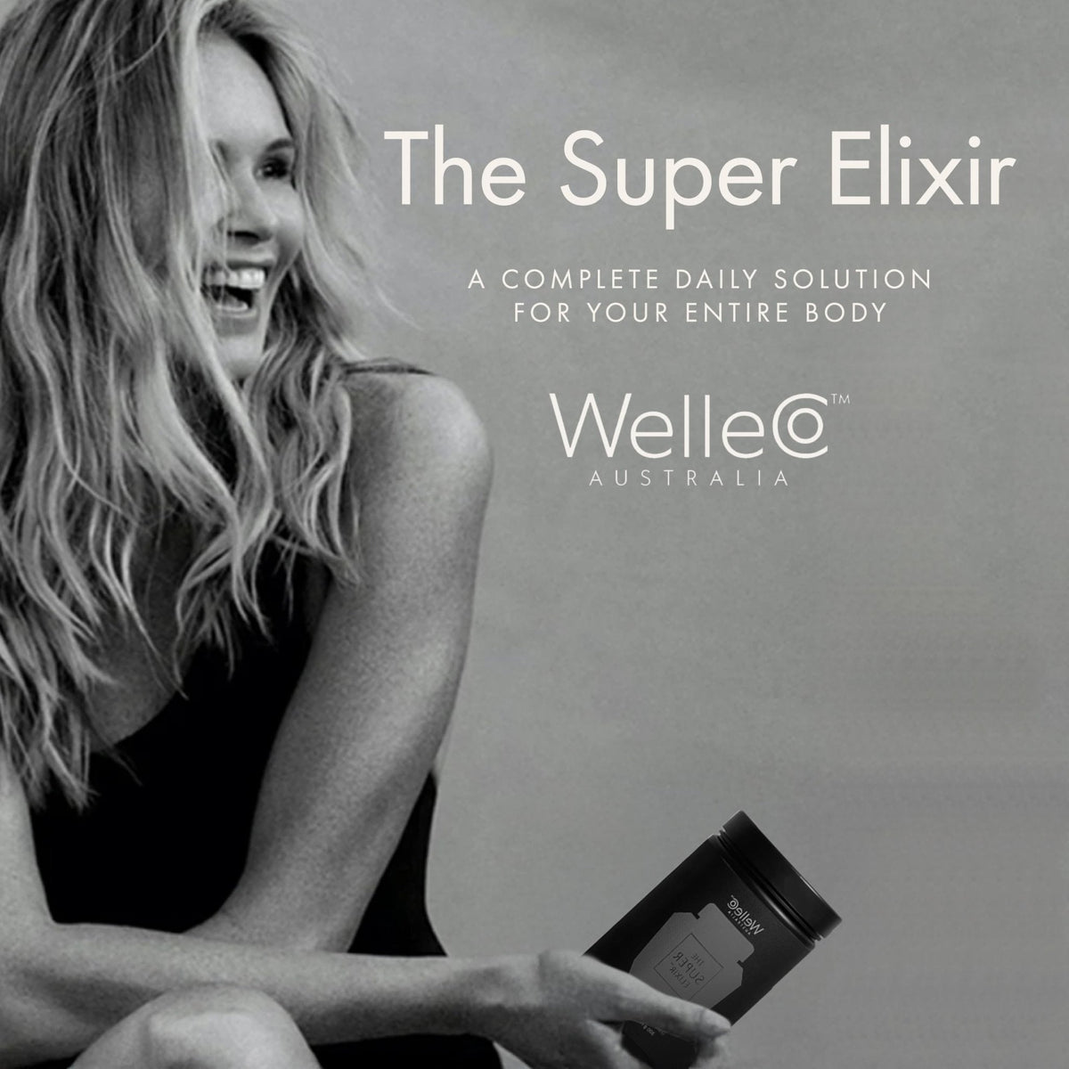 WelleCo The Super Elixir Daily Greens Powder, Probiotic Drink Mix with Whole Foods, Gluten Free, Vegan Gut Health Powder, Energy, Immunity, Healthy Skin, Hair & Nails (300g, Lemon Ginger) - Maple Wellness Supplements