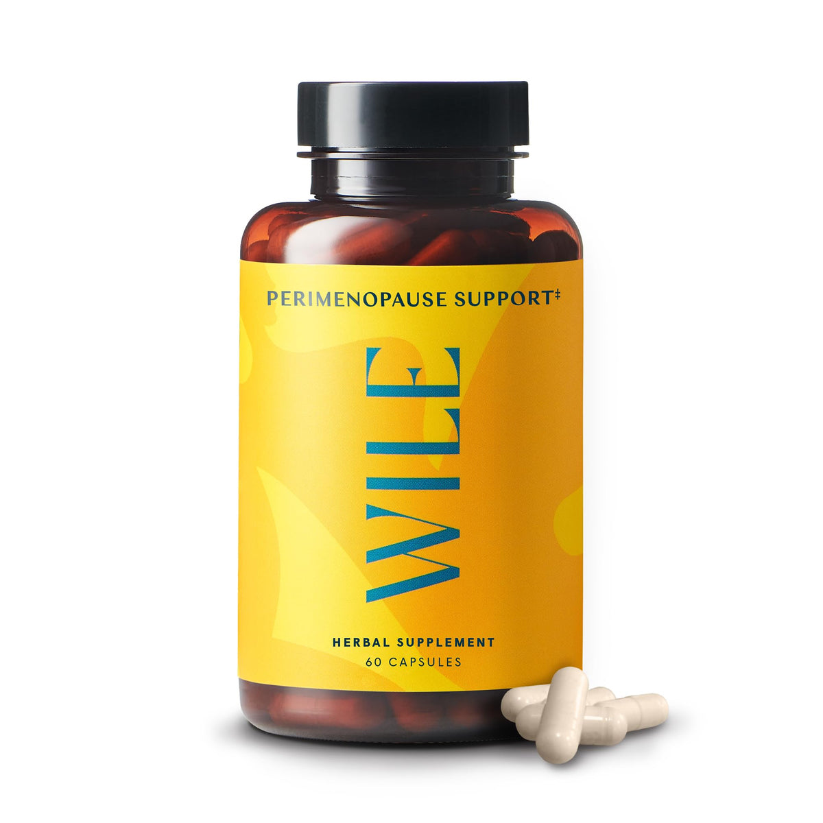 WILE Menopause and Perimenopause Supplements for Women with Ashwagandha - Menopausal Symptoms Relief for Stress, Hot Flashes, Night Sweats - Healthy Sleep & Hormone Balance Support, Vegan, 30 Servings - Maple Wellness Supplements