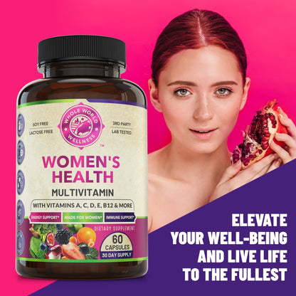 Womens Daily Multivitamins & Mens Daily Multivitamins Bundle (One Bottle Each) - Supports Holistic Wellness, Including Energy & Focus. Multivitamin & Multimineral Blend. Made in The USA. - Maple Wellness Supplements