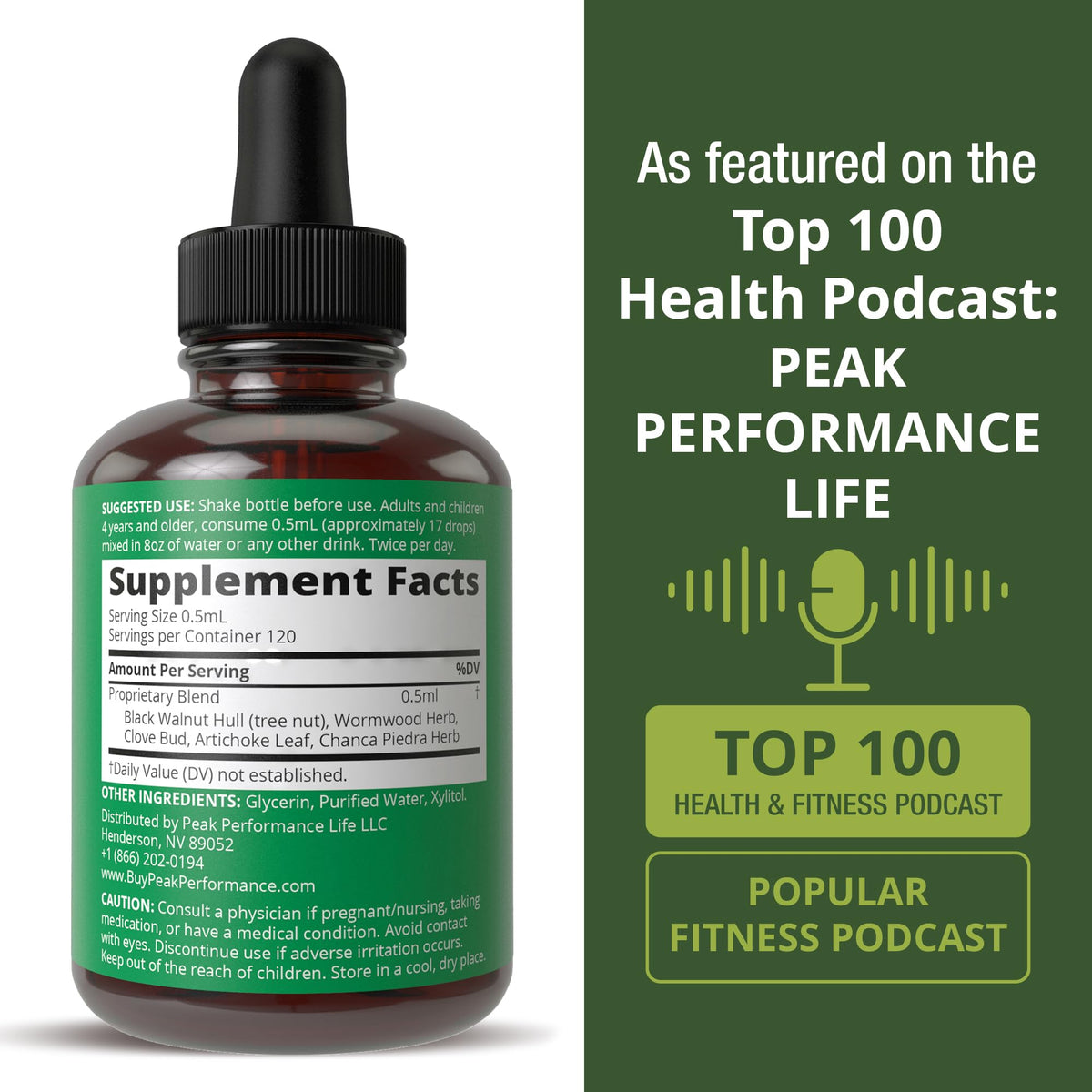 Wormwood Black Walnut Clove Cleanse for Humans. Elimination Detox + Intestinal Support Liquid Tincture Supplement for Adults and Kids. with Artichoke and Chanca Piedra for Additional Benefits - Maple Wellness Supplements