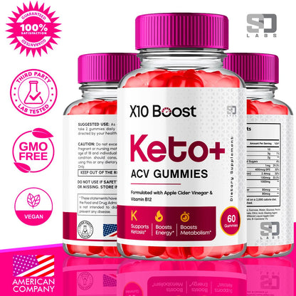 X10 Boost Keto ACV Gummies Advanced Weight Loss, X10 Boost Keto + ACV 1000mg Apple - Maple Wellness Supplements