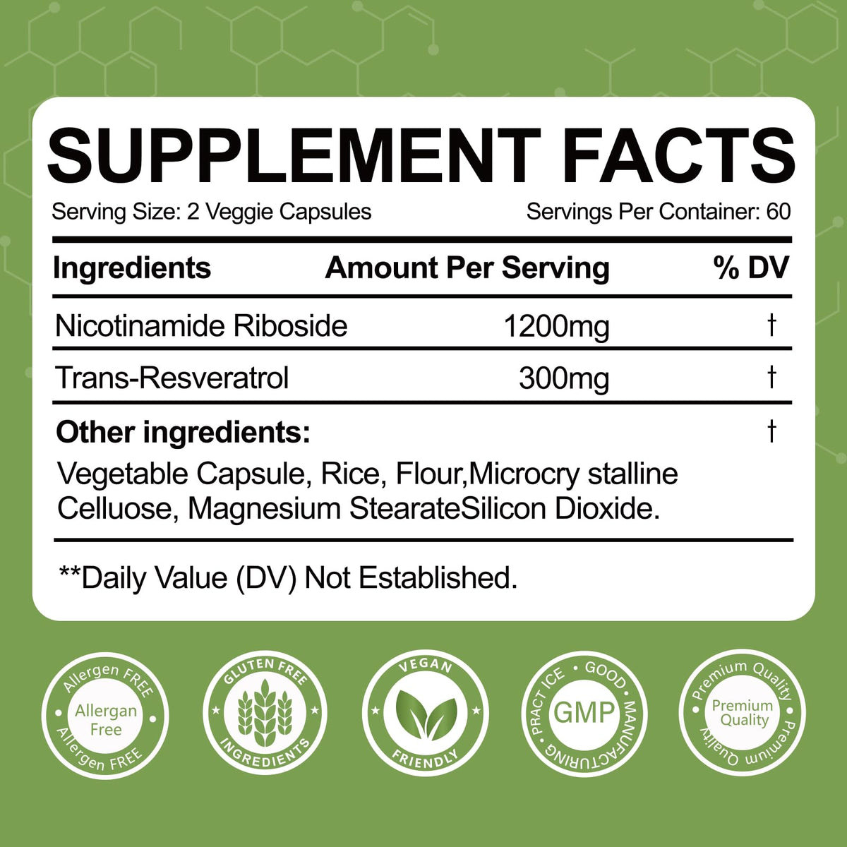 Yalei NAD Resveratrol Supplement 1500mg,120 Veggie Capsules | Liposomal NAD Plus Boosting | Support Cellular Health, Stamina & Healthy Aging for Women & Men | Non-GMO - Maple Wellness Supplements