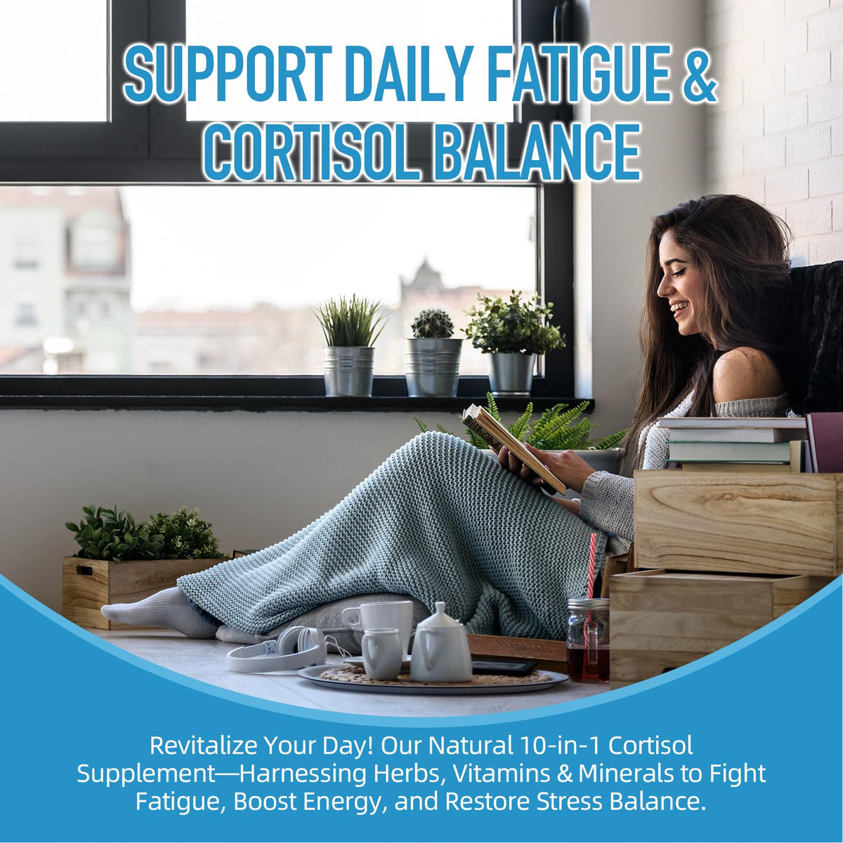 Yuselyn Cortisol Supplements for Women & Men, 10-in-1 Cortisol Detox Manager - High Cortisol Lowering Supplements with Magnesium, Ashwagandha & L-Theanine for Balanced Calm & Stress Relief - Maple Wellness Supplements
