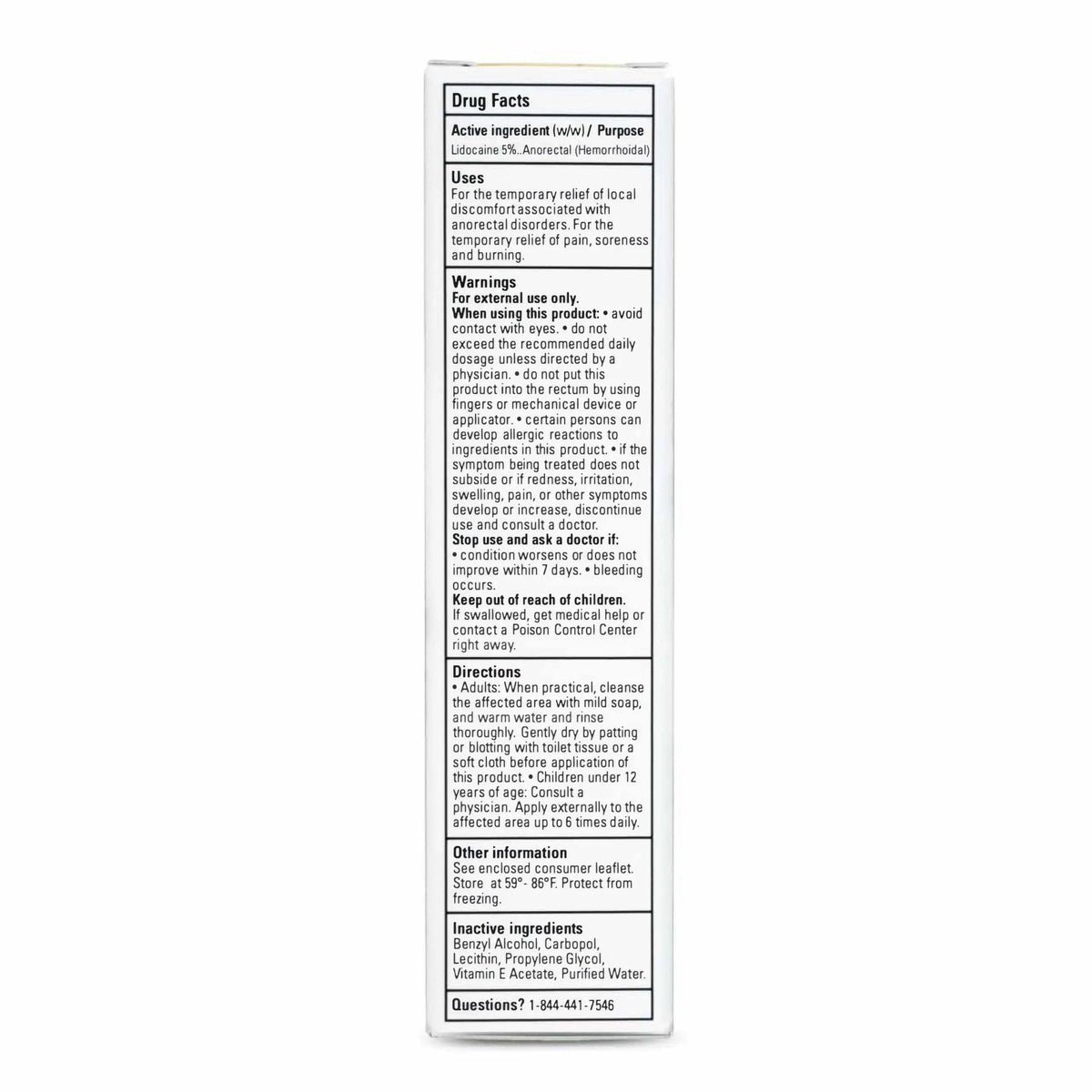 Zensa Numbing Cream 5% Lidocaine – Maximum Strength Topical Anesthetic with Vitamin E for Pain Relief from Hemorrhoids – Vegan, Cruelty-Free, Water-Based, Physiologic pH for Sensitive Skin – 30g - Maple Wellness Supplements