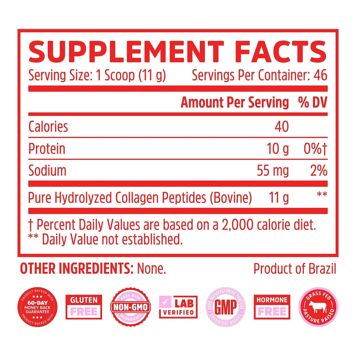 Zhou Collagen Peptides Hydrolyzed Protein Powder – Grass Fed, Pasture Raised, Unflavored - Maple Wellness Supplements