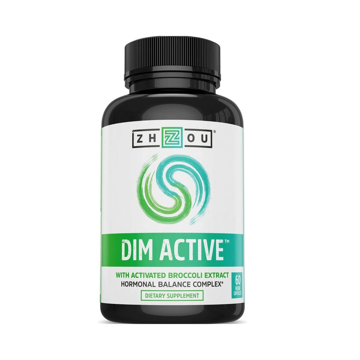Zhou DIM Active - DIM Supplement, Hormone Balance for Women & Men, Hormonal Support with 250mg Diindolylmethane - 60 Vegan Capsules - Maple Wellness Supplements
