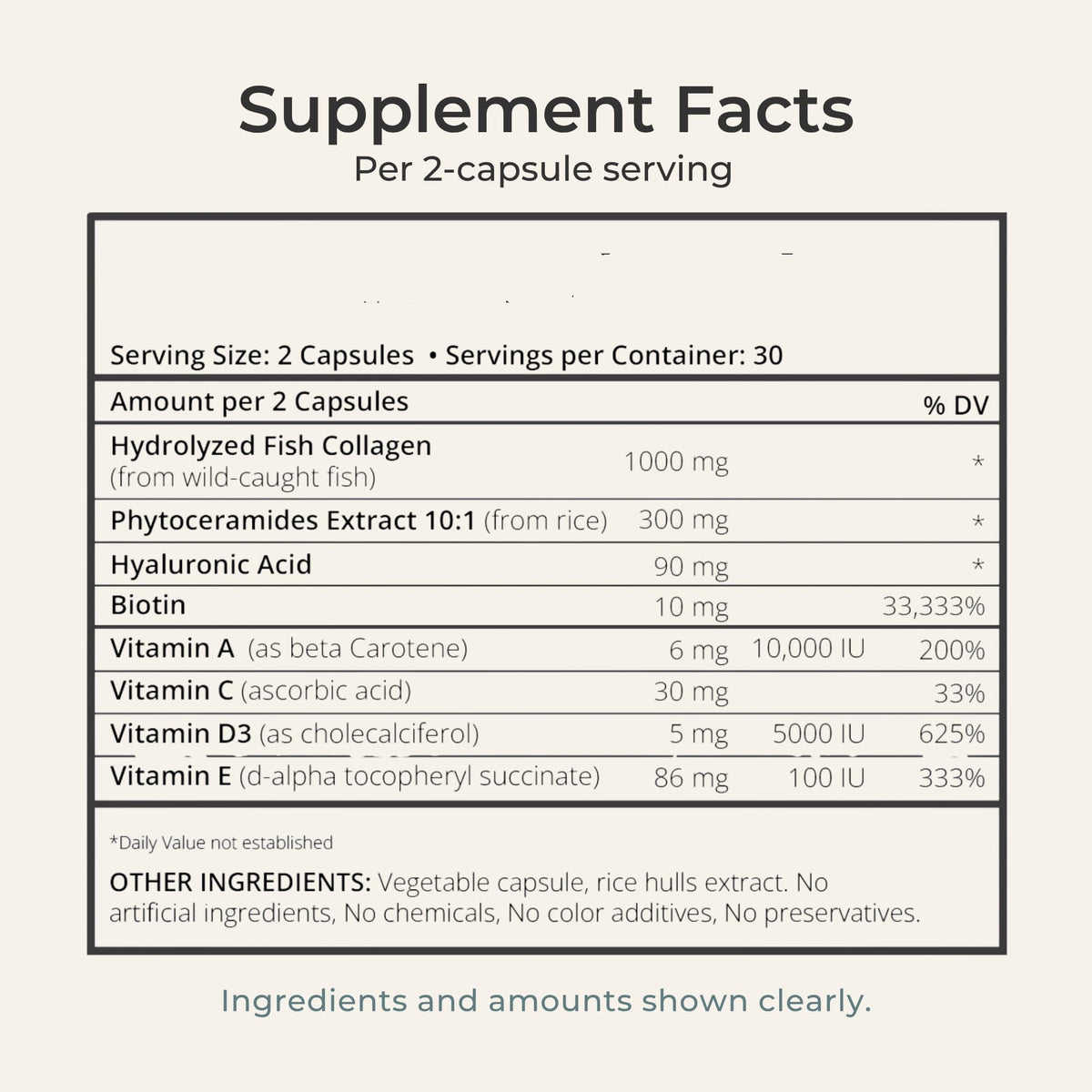 Zi-Collagen Marine Collagen Capsules for Skin, Hair & Nails Support – with Phytoceramides, Hyaluronic Acid, Biotin - Maple Wellness Supplements